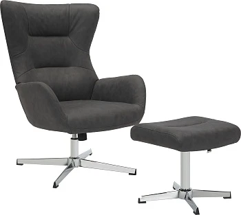 Кресло мягкое Apple (Эпл) (ткань темно-серая)