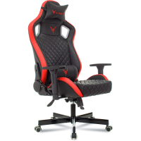 Игровое кресло Бюрократ Knight Outrider (экокожа черная/экокожа красная)